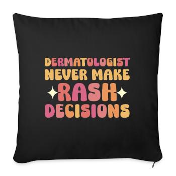 Beautician Sunscreen Dermatologist Dermatologist - Sofa pillowcase 17,3'' x 17,3'' (45 x 45 cm) - black - Front
