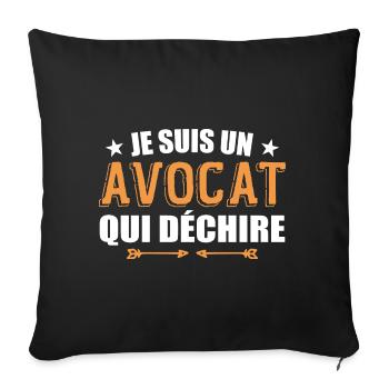 I'm a Ripping Lawyer - Lawyer Humor - Sofa pillowcase 17,3'' x 17,3'' (45 x 45 cm) - black - Front