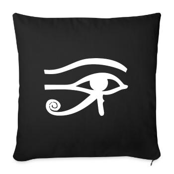 Ägypten Auge a - Sofakissenbezug 45 x 45 cm - Schwarz - Vorne