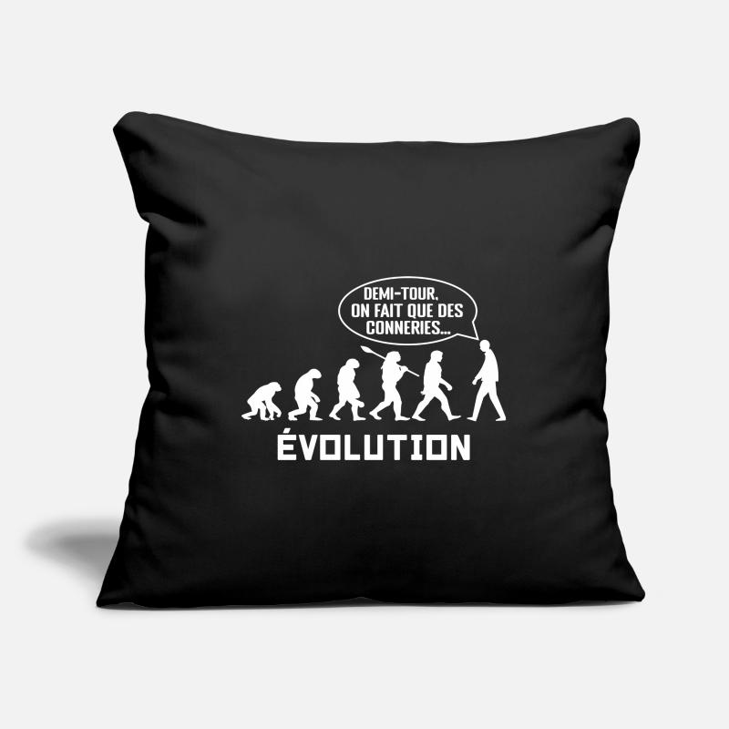 évolution Housse de coussin décorative 45 x 45 cm