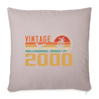 Vintage 2000 Anniversary Gift - Vintage 2000 - Sofa pillowcase 17,3'' x 17,3'' (45 x 45 cm) - light taupe - Front