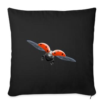ladybug ladybug - Sofa pillowcase 17,3'' x 17,3'' (45 x 45 cm) - black - Front