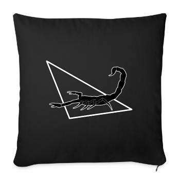 Scorpion - Housse de coussin décorative 45 x 45 cm - noir - Devant