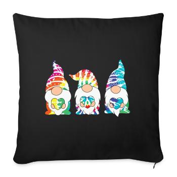 Tenue de Noël Cnomies - Housse de coussin décorative 45 x 45 cm - noir - Devant