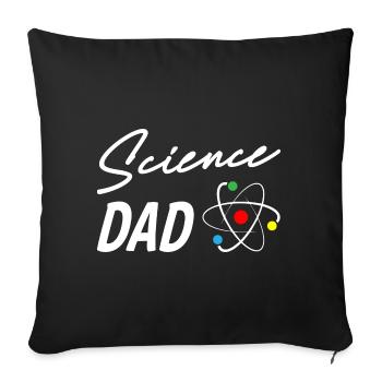 Papa scientifique - Housse de coussin décorative 45 x 45 cm - noir - Devant