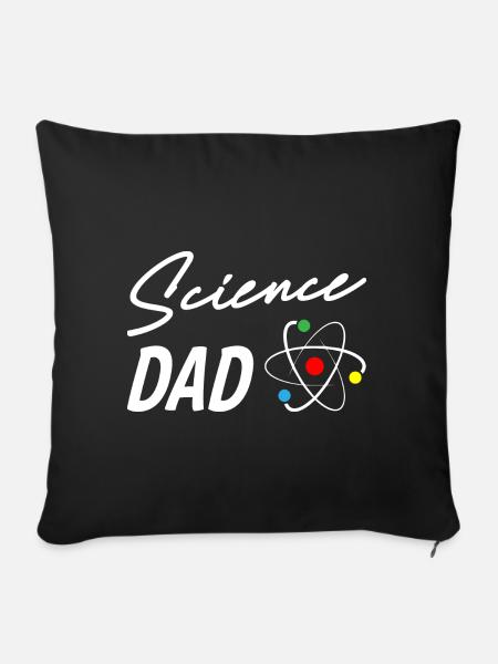 Science Dad - Sofakissenbezug 45 x 45 cm - Schwarz