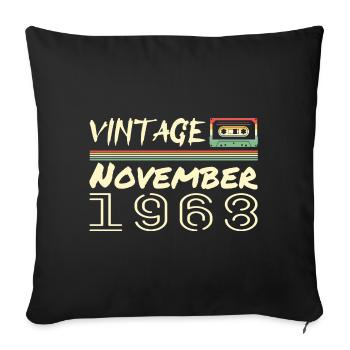 Légendaire Depuis Novembre 1968 - November 1968 - Housse de coussin décorative 45 x 45 cm - noir - Devant