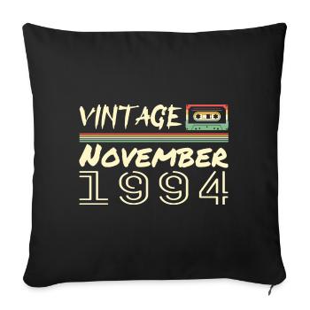 Légendaire Depuis Novembre 1994 - November 1994 - Housse de coussin décorative 45 x 45 cm - noir - Devant