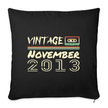 Legendary Since November 2013 - November 2013 - Sofa pillowcase 17,3'' x 17,3'' (45 x 45 cm) - black - Front
