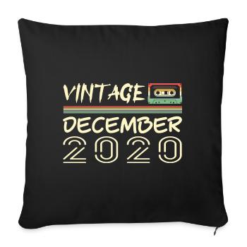 2020 December 2020 Jubilee December 2020 - Sofa pillowcase 17,3'' x 17,3'' (45 x 45 cm) - black - Front