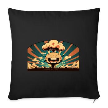 Explosion of joy - Sofa pillowcase 17,3'' x 17,3'' (45 x 45 cm) - black - Front