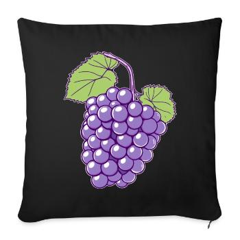 Grapes Costume Fruit Fruit Winemaker Carnival - Sofa pillowcase 17,3'' x 17,3'' (45 x 45 cm) - black - Front