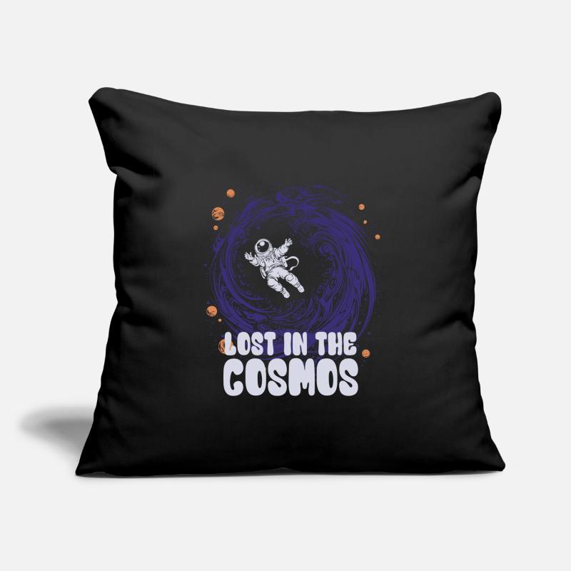 Perdu dans le cosmos - Astronaute - Espace Housse de coussin décorative 45 x 45 cm