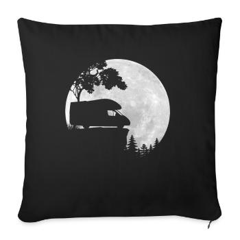 Camper - Pure Freedom - Full Moon - Sofa pillowcase 17,3'' x 17,3'' (45 x 45 cm) - black - Front