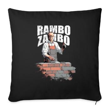 Merz Rambo Zambo - Kanzler - Sofakissenbezug 45 x 45 cm - Schwarz - Vorne