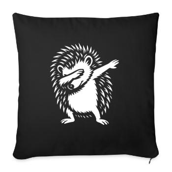Dabbing Hérisson - Dab Dance - Cadeau - Housse de coussin décorative 45 x 45 cm - noir - Devant