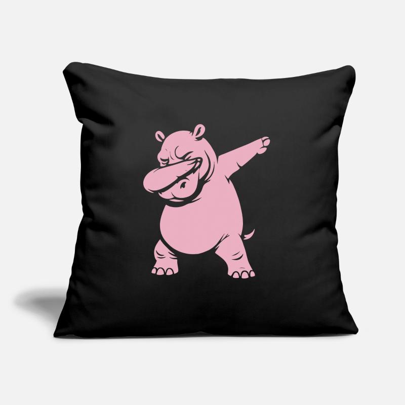 Dabbing Hippo - Dab Dance - Geschenk Sofakissenbezug 45 x 45 cm