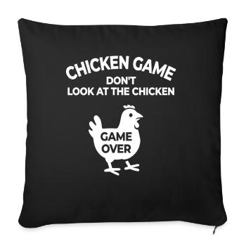 Chicken Cartoon - Chicken game - Sofa pillowcase 17,3'' x 17,3'' (45 x 45 cm) - black - Front