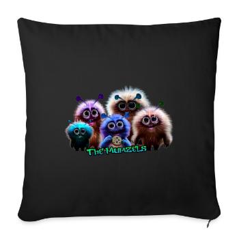 MumzelHunt - Housse de coussin décorative 45 x 45 cm - noir - Devant