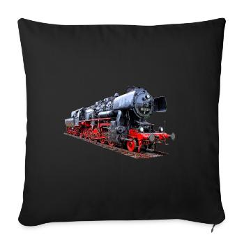 Dampflok 52 8154 BR 52 - Sofakissenbezug 45 x 45 cm - Schwarz - Vorne