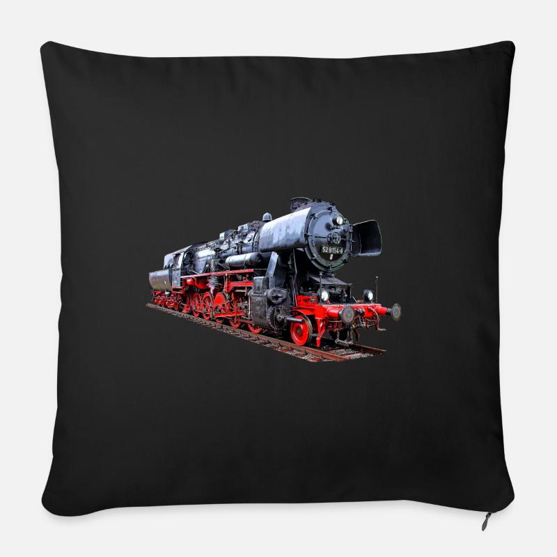 Dampflok 52 8154 BR 52 - Sofakissenbezug 45 x 45 cm - Schwarz
