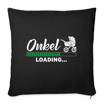 Chargement de l'oncle - Housse de coussin décorative 45 x 45 cm - noir - Devant