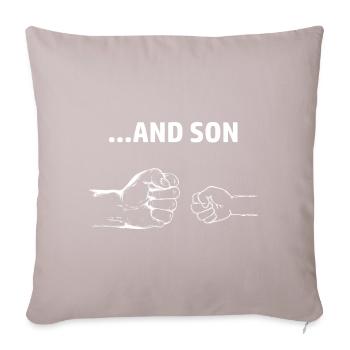 Father and Son Daughter Dad Partner Look Parents Child - Sofa pillowcase 17,3'' x 17,3'' (45 x 45 cm) - light taupe - Front