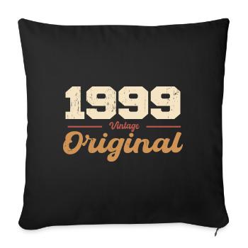 1999 Vintage Anniversary Retro Gift 1999 - Sofa pillowcase 17,3'' x 17,3'' (45 x 45 cm) - black - Front