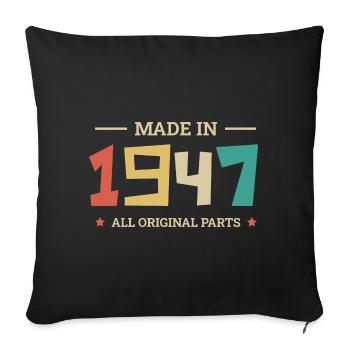 Légendaire Depuis 1947 Original 1947 - Housse de coussin décorative 45 x 45 cm - noir - Devant