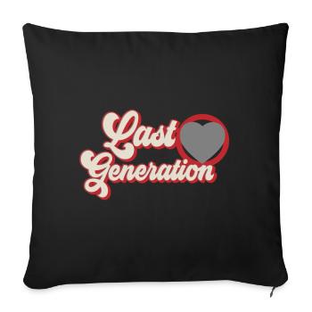 Dernière génération | Couleurs changeantes - Housse de coussin décorative 45 x 45 cm - noir - Devant