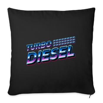 Turbo Diesel - Sofa pillowcase 17,3'' x 17,3'' (45 x 45 cm) - black - Front