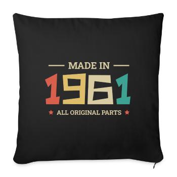 Légendaire Depuis 1961 Original 1961 - Housse de coussin décorative 45 x 45 cm - noir - Devant