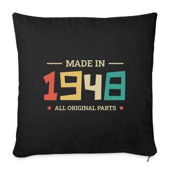Legendary Since 1948 Original 1948 - Sofa pillowcase 17,3'' x 17,3'' (45 x 45 cm) - black - Front