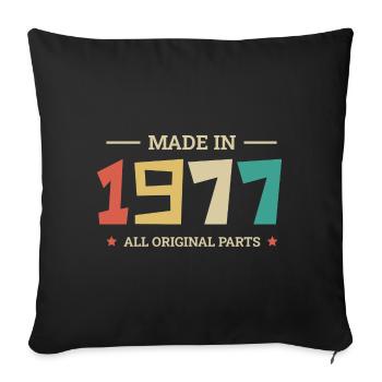 Legendary Since 1977 Original 1977 - Sofa pillowcase 17,3'' x 17,3'' (45 x 45 cm) - black - Front