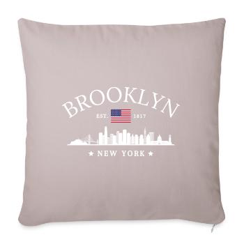 Brooklyn Newyork Classic - Sofa pillowcase 17,3'' x 17,3'' (45 x 45 cm) - light taupe - Front