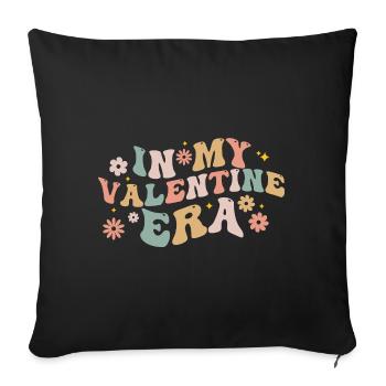 Valentine's Day - In My Valentine - Sofa pillowcase 17,3'' x 17,3'' (45 x 45 cm) - black - Front