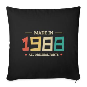 Legendary Since 1988 Original 1988 - Sofa pillowcase 17,3'' x 17,3'' (45 x 45 cm) - black - Front