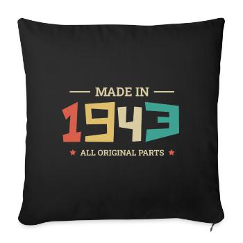 Légendaire Depuis 1943 Original 1943 - Housse de coussin décorative 45 x 45 cm - noir - Devant