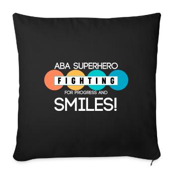 ABA Therapist Professional Appreciation Sped BCBA - Sofa pillowcase 17,3'' x 17,3'' (45 x 45 cm) - black - Front