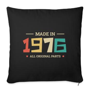 Legendary Since 1976 Original 1976 - Sofa pillowcase 17,3'' x 17,3'' (45 x 45 cm) - black - Front