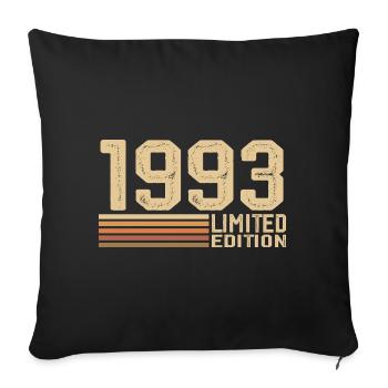 Born in 1993 Birthday - 1993 Gift Vintage 1993 - Sofa pillowcase 17,3'' x 17,3'' (45 x 45 cm) - black - Front