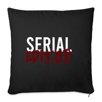 Series Editor - Sofa pillowcase 17,3'' x 17,3'' (45 x 45 cm) - black - Front