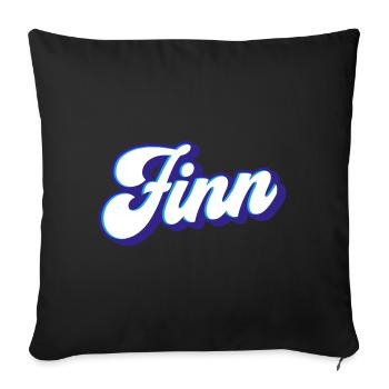 Finn | Couleurs changeantes - Housse de coussin décorative 45 x 45 cm - noir - Devant
