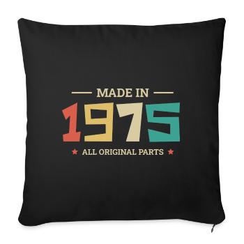 Légendaire Depuis 1975 Original 1975 - Housse de coussin décorative 45 x 45 cm - noir - Devant