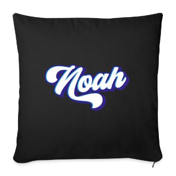 Noé | Couleurs changeantes - Housse de coussin décorative 45 x 45 cm - noir - Devant