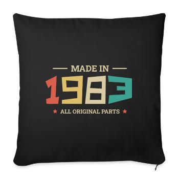 Legendary Since 1983 Original 1983 - Sofa pillowcase 17,3'' x 17,3'' (45 x 45 cm) - black - Front