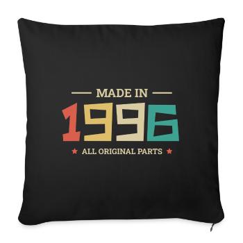 Legendary since 1996 Original 1996 - Sofa pillowcase 17,3'' x 17,3'' (45 x 45 cm) - black - Front