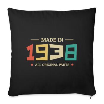 Legendary Since 1938 Original 1938 - Sofa pillowcase 17,3'' x 17,3'' (45 x 45 cm) - black - Front