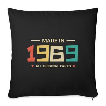 Legendary Since 1969 Original 1969 - Sofa pillowcase 17,3'' x 17,3'' (45 x 45 cm) - black - Front
