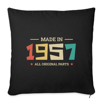 Legendary Since 1957 Original 1957 - Sofa pillowcase 17,3'' x 17,3'' (45 x 45 cm) - black - Front